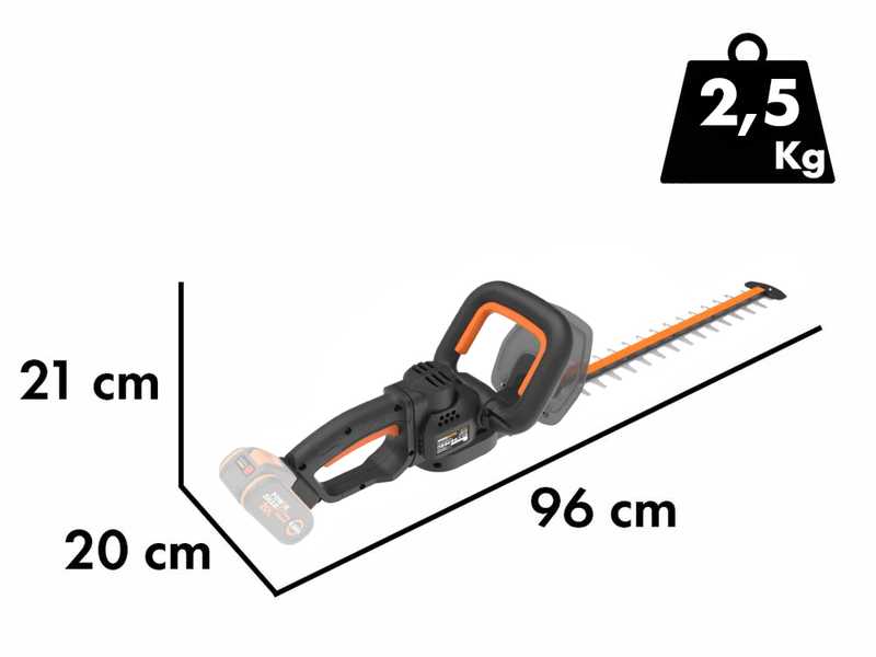 Worx Nitro WG263E.9 - Akku-Heckenschere - 20V - SOLO - Ohne Akku und Ladeger&auml;t