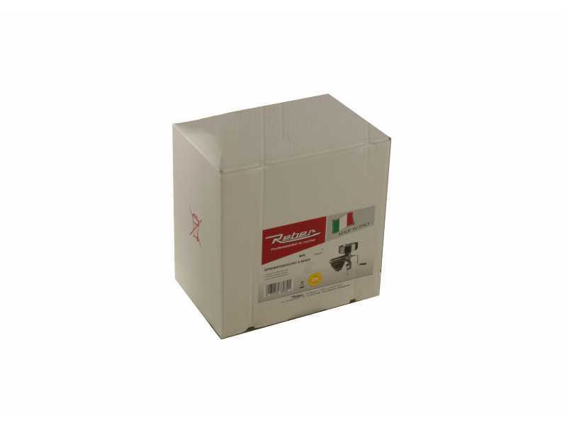 Reber 8501 N - Manuelle Tomatenpresse N.5 - Trichter und Tropfrinne aus Kunststoff