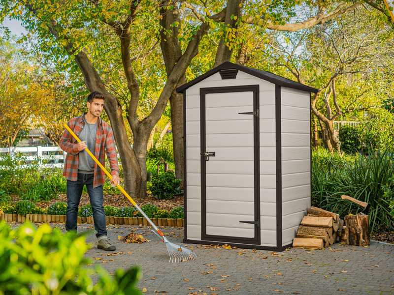 Keter Manor beige - Gartenhaus Schuppen - 129x103x196 cm