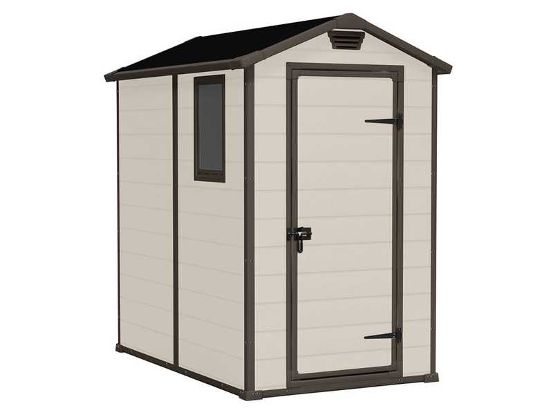 Keter Manor beige - Gartenhaus - mit Seitenfenster - 130x192x198 cm