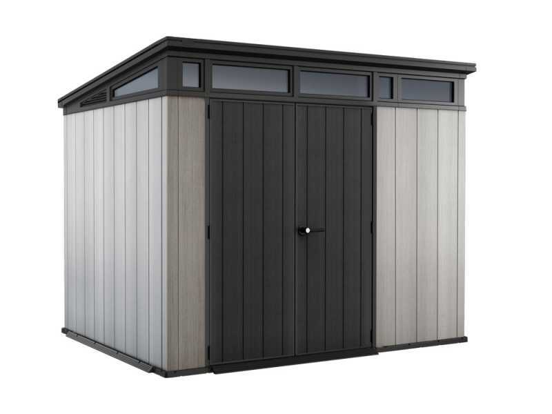 Keter Artisan grau - Gartenhaus - mit Doppelt&uuml;ren - 277x218x226 cm