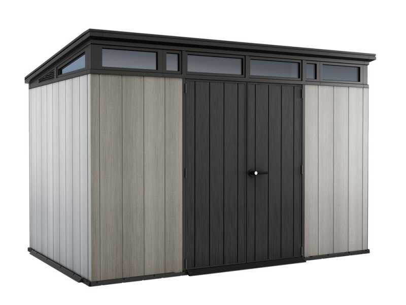 Keter Artisan grau - Gartenhaus - Mit Doppelt&uuml;ren - - 342x218x226 cm