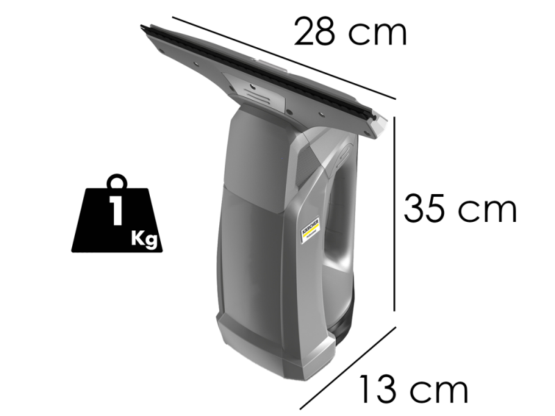 K&auml;rcher WVP 10 Akku-Fenstersauger - Tropfensaugger&auml;t, Fensterputzer - 3.7V - 2.1 Ah