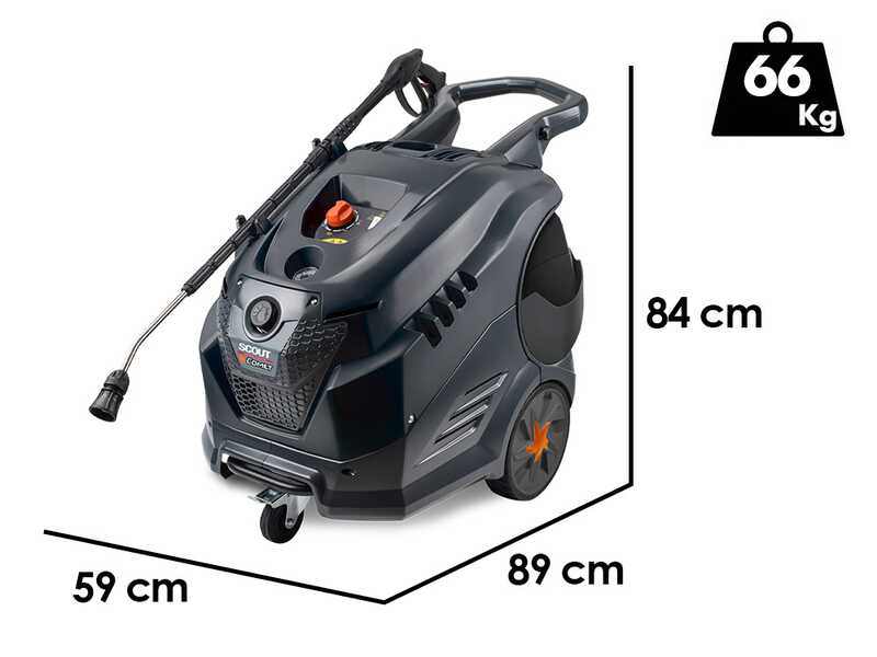 Profi Hei&szlig;wasser Hochdruckreiniger Comet Scout 150 Classic - elektrisch - Max. Druck 150 bar