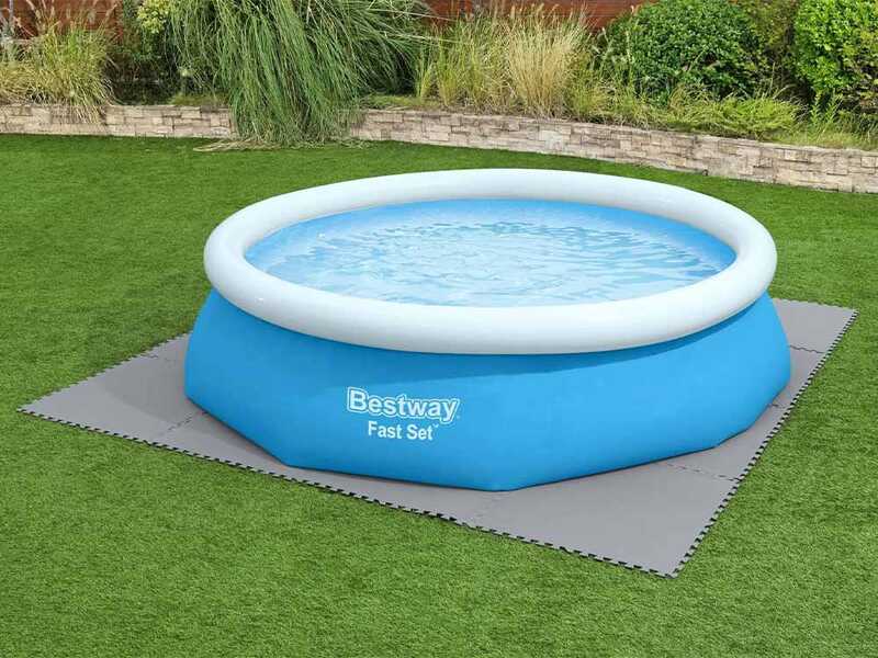 Bodenschutzmatten f&uuml;r Pool 78 x 78 cm, grau &ndash; Bestway