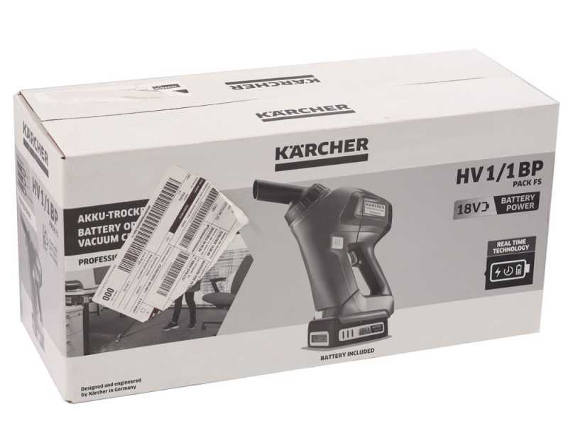 Akku-Handstaubsauger K&auml;rcher Pro HV 1/1 BP FS - Akku 18 V - 2.5 Ah