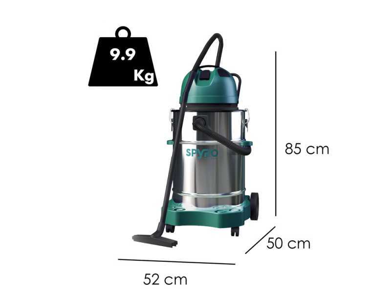Spyro AIR50 INOX PLUS - Nass-/Trockenstaubsauger - Beh&auml;lterkapazit&auml;t 50 l - 1400W