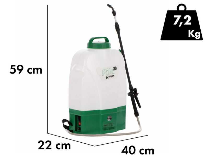 Ribimex PILA 20 - Akku-R&uuml;ckenspritze - 20 Liter - 12V/8Ah