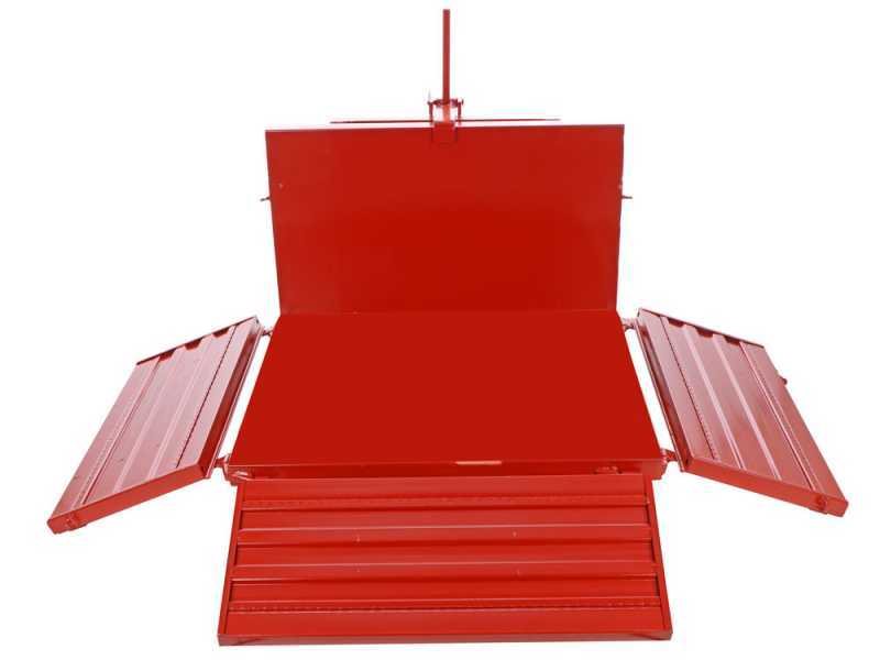 Francini P 100 - Heckcontainer f&uuml;r Traktor - Kippbar - 3 &ouml;ffenbare Heckklappen