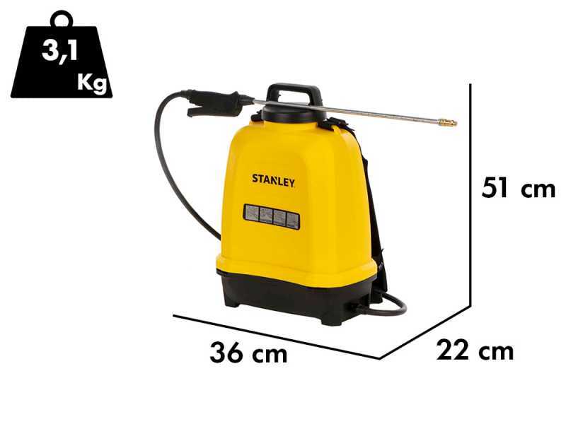 Stanley SXSPBS12E - Akku-R&uuml;ckenspr&uuml;hger&auml;t - 12 Liter - 14.4V/2Ah