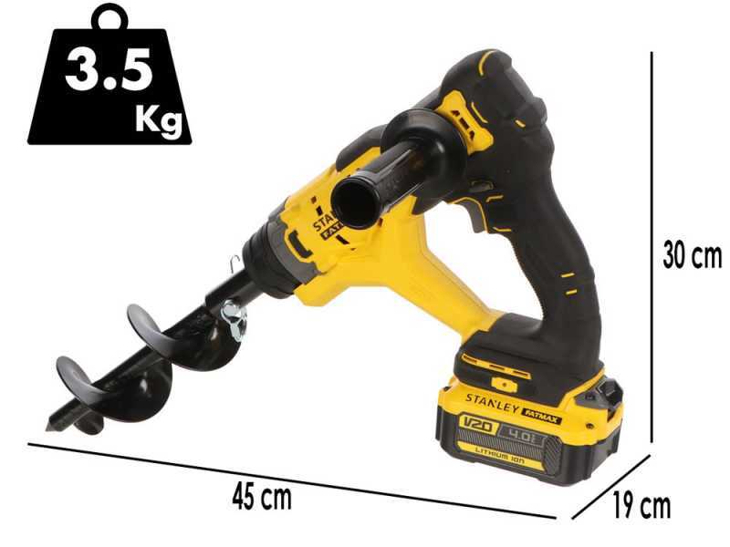 Stanley Fatmax SFMCGA75 - Akku-Bohrmaschine - 20V 4Ah - Bohrschecke im Lieferumfang 15.5 cm