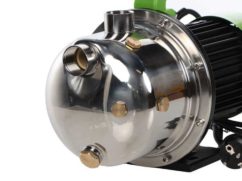 Ribimex PRGJET101I Jet Inox - Elektrische selbstsaugende Gartenpumpe - 970 W