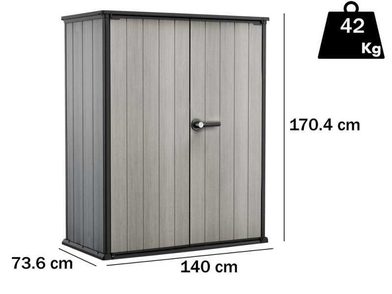 Keter High-Store + Gartenschrank - 140x73.6x170.4 cm