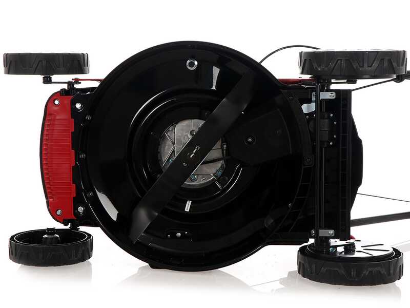GeoTech S51-170 BMSGW ES - Benzin-Rasenm&auml;her mit Radantrieb - 4 in 1 - 51 cm Messer - Elektro-Starter
