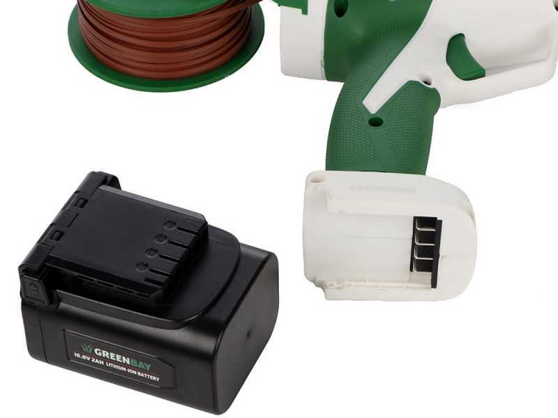 GreenBay TopTie 840 - Batteriebetriebene Weinbergbindezange - 2 x 16,4V 2Ah