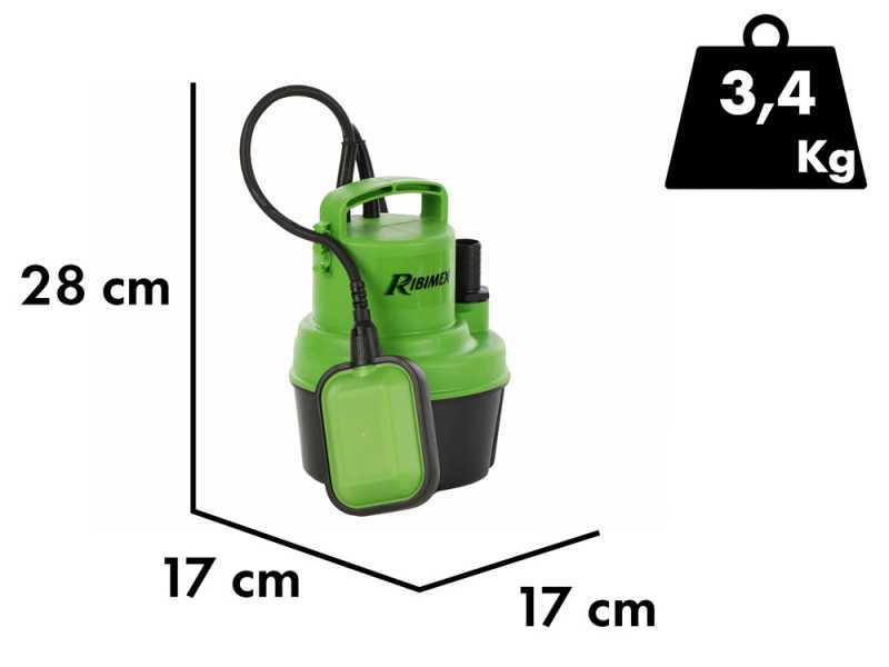 Ribimex PRPVC249 - Elektro Tauchpumpe f&uuml;r Klarwasser - 250 W