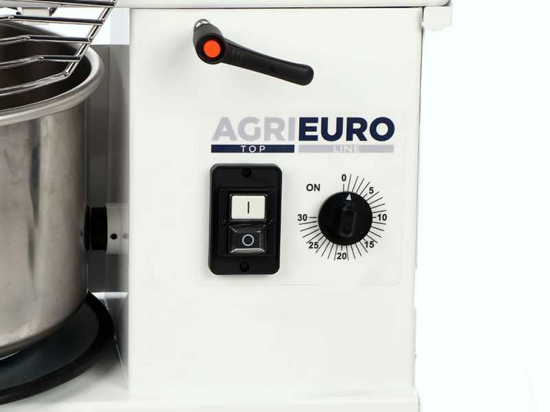 Mixer 500 S Deluxe - Spiralkneter mit kippbarem Kopf - Teigkapazit&auml;t 4 Kg - Einphasig