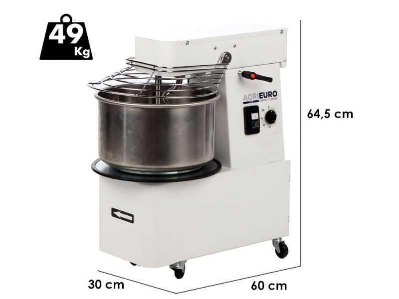 Mixer 500 S Deluxe - Spiralkneter mit kippbarem Kopf - Teigkapazit&auml;t 4 Kg - Einphasig