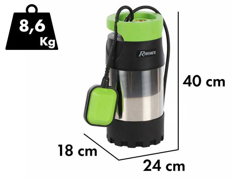 Ribimex PRPVC801MC3 - Tauchpumpe - 800W - Klarwasser