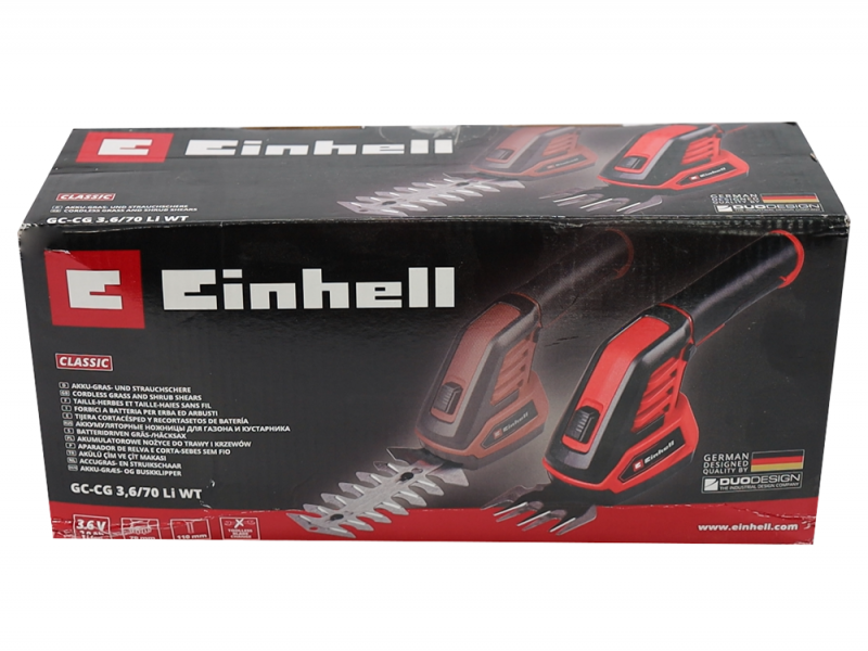 Einhell GC-CG 3,6/70 Li WT - Akku-Gras- und Strauchschere - 3.6V 2Ah