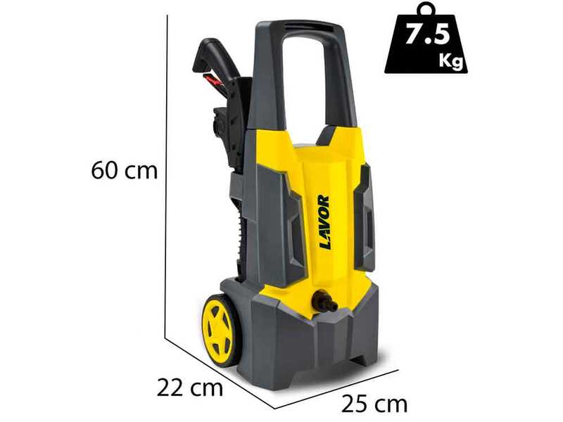 Lavor Dive Plus 135 - Kaltwasser Hochdruckreiniger +  Schrubber und Hydrob&uuml;rste - Max 135 bar - 390 l/h