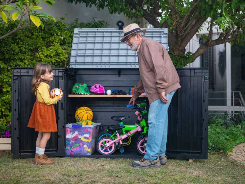 Keter Store it Out Midi Schwarz Aufbewahrungsbox - 132x71.5x113.5 cm