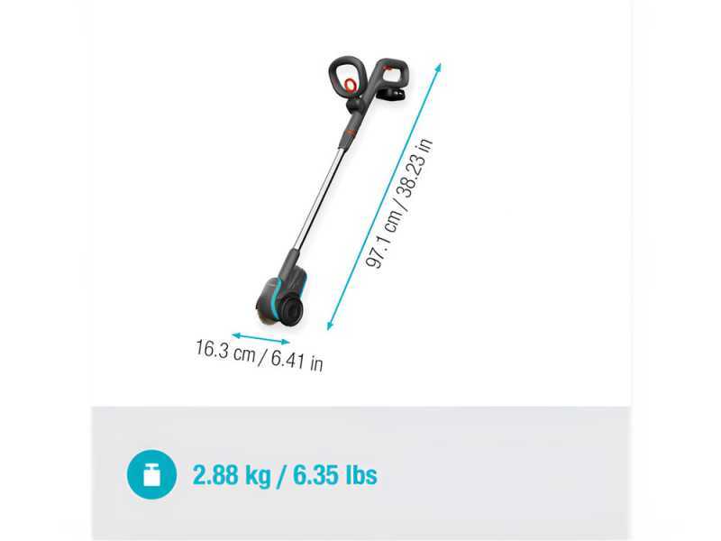 Gardena EasyWeed 1800/18V P4A solo - Akku-Fugenb&uuml;rste - OHNE AKKU UND LADEGER&Auml;T