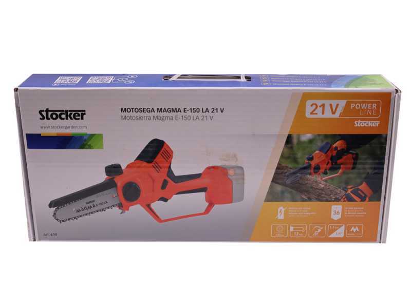 Stocker MAGMA E-150 LA- Akku-Astkettens&auml;ge - 21.6V  - OHNE AKKU