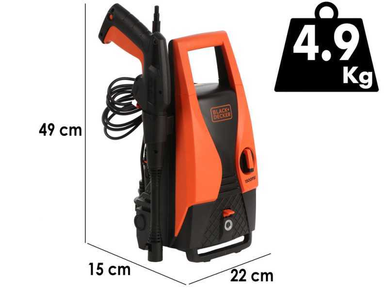 Black &amp; Decker PW1450TD-QS - Kaltwasser-Hochdruckreiniger  - 105 bar - 426 l/h