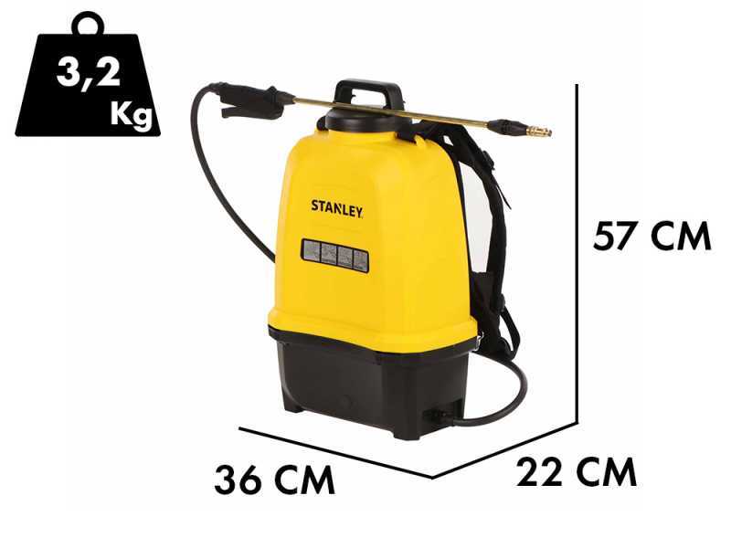 Stanley SXSPBS16E - Akku-R&uuml;ckenspr&uuml;hger&auml;t - 16 Liter - 14.4V/2Ah