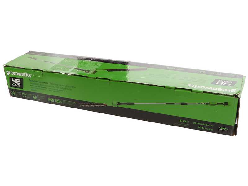 Greenworks G48PHTII - Akku Heckenschere auf Schaft - 48V 4Ah