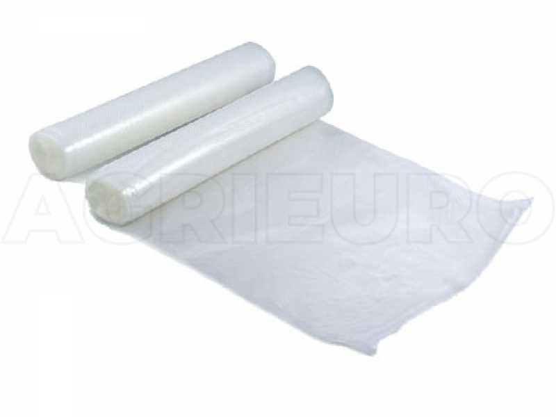 2 goffrierte Vakuumfolienrollen f&uuml;r Lebensmittel (Gr&ouml;&szlig;e: 20x600 cm)
