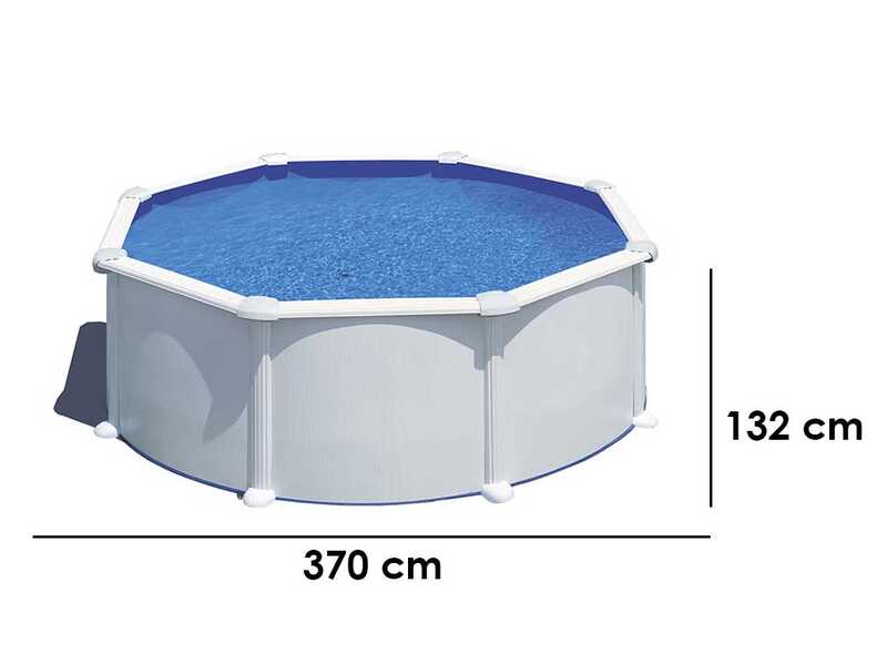 Gre Atlantis rund &Oslash;350 x 132cm - oberirdischer Stahlpool