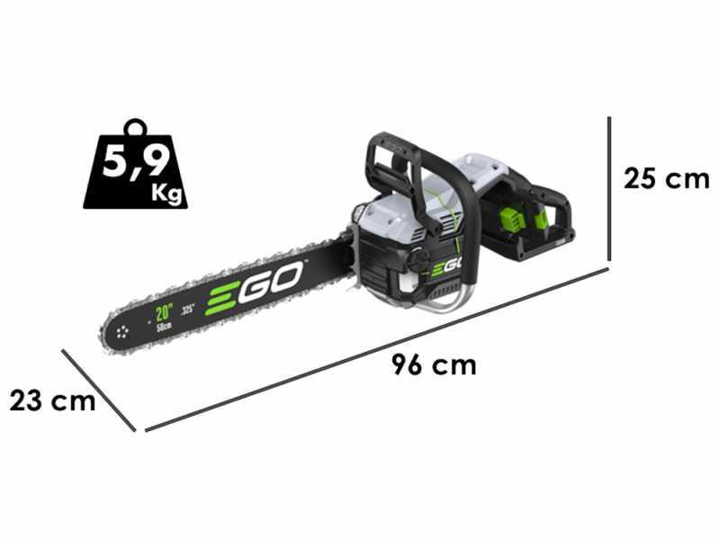 EGO CSX 5000 - Akku Motors&auml;ge 56V - 50 cm Schwert- OHNE BATTERIE UND LADEGER&Auml;T