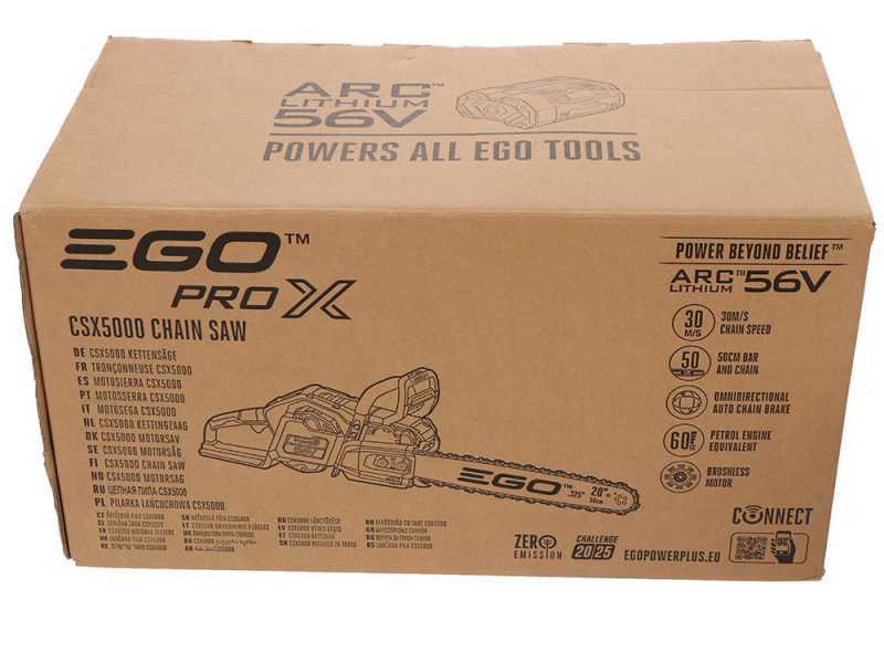 EGO CSX 5000 - Akku Motors&auml;ge 56V - 50 cm Schwert- OHNE BATTERIE UND LADEGER&Auml;T