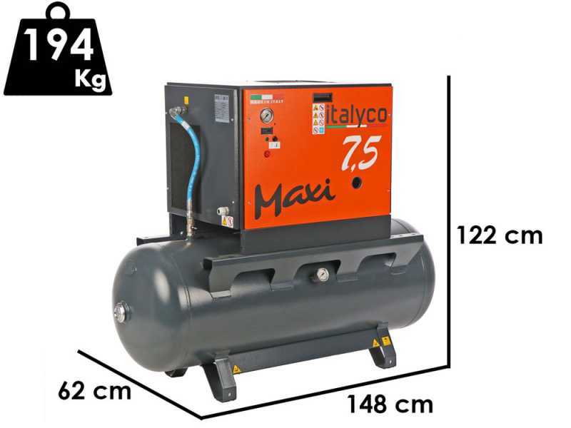 Italyco Maxi 8/270 - Schraubenkompressor - Max. Druck 10 bar