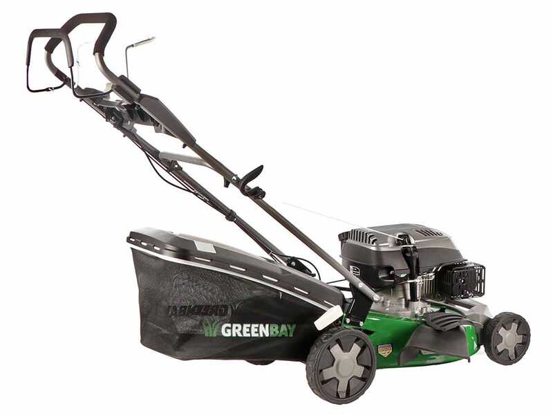 Rasenm&auml;her mit Radantrieb 4 in 1 GreenBay GB-LM 51 -  Verbrennungsmotor 196ccm