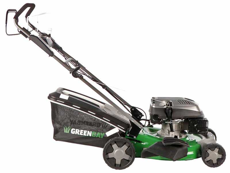 Rasenm&auml;her mit Radantrieb 4 in 1 GreenBay GB-LM 51 -  Verbrennungsmotor 196ccm