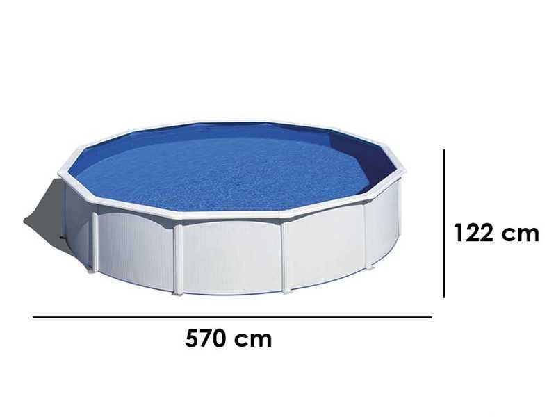 Gre Fidji Rund &Oslash;550 x 120 cm - oberirdischer Stahlpool