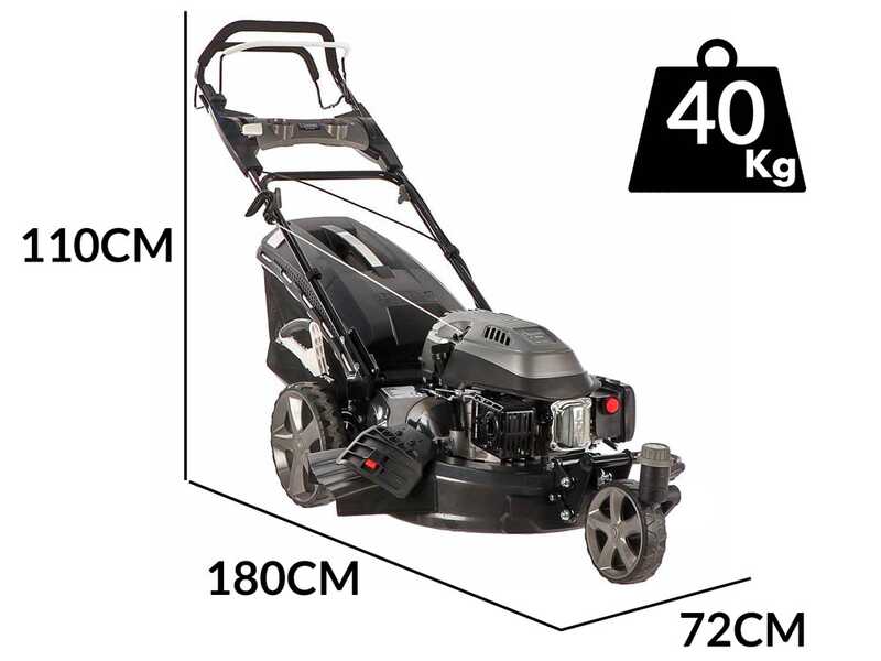 Blackstone SP-3X 510 - Benzinrasenm&auml;her mit Radantrieb - Schwenkbares Einzelrad