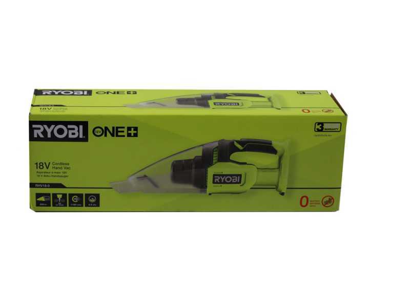 Ryobi RHV18-0 - Akku-Handstaubsauger - SOLO - ohne Akku und Ladeger&auml;t