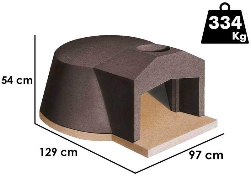 Linea VZ Napoli - Einbau-Holzbackofen mit Backraum &Oslash; 85 cm - Backkapazit&auml;t 3 Pizzas