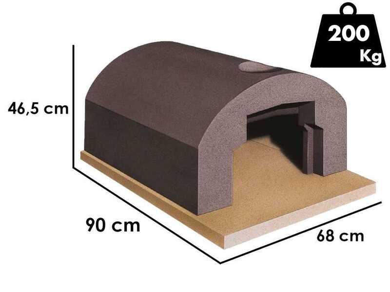 Linea VZ Vesuvio  - Einbau-Holzbackofen mit Backraum 56x61 cm - Backkapazit&auml;t 2 Pizzas