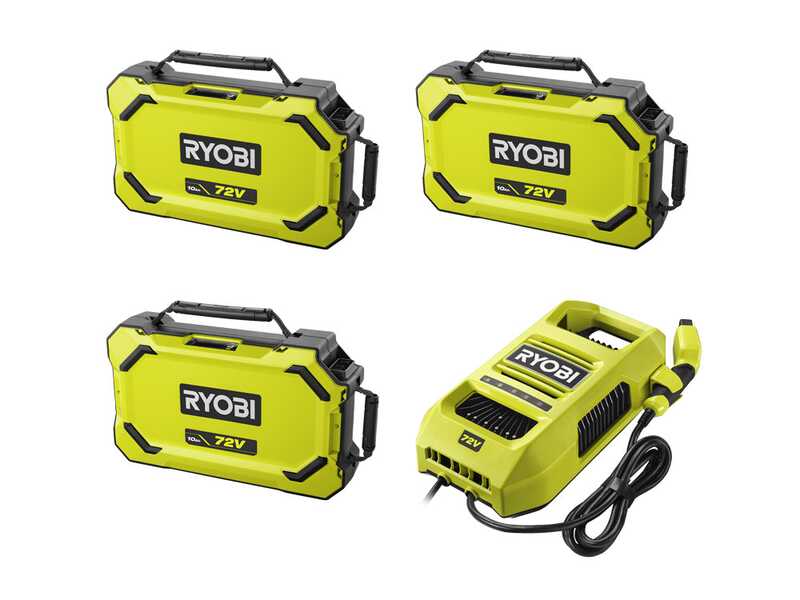 RYOBI RY72TMX117-310 Akku-Rasentraktor - 72V / 3x10Ah