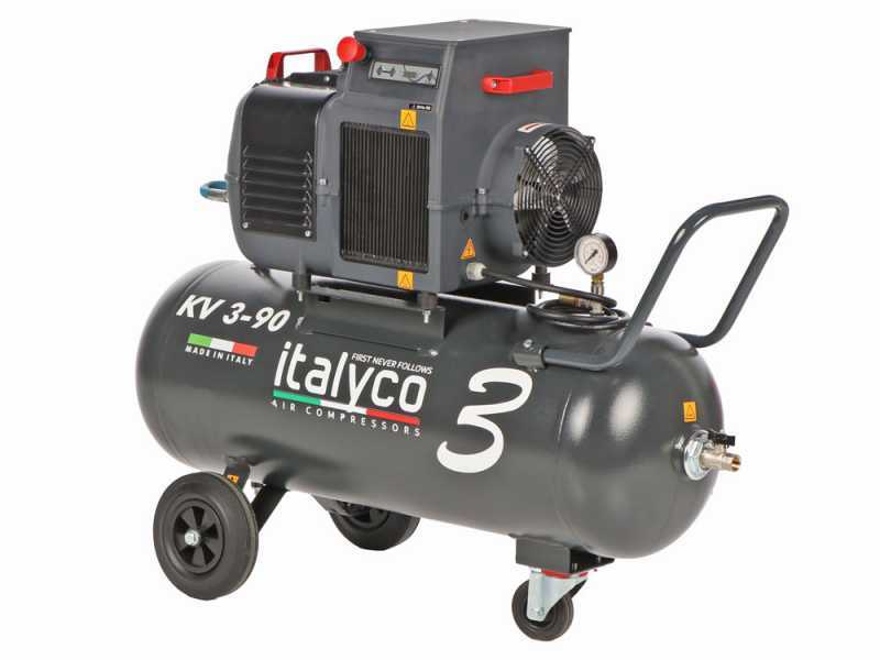 Italyco KV 3/90 T - Schraubenkompressor - Max. Druck 10 bar