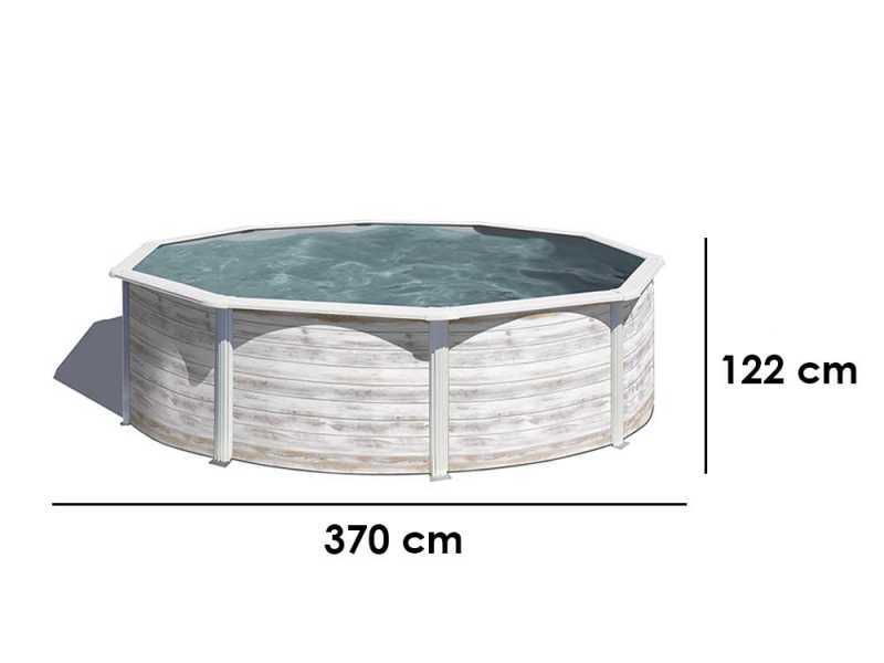 Gre Finlandia Rund &Oslash;350 x 120 cm - Oberirdischer Stahlpool