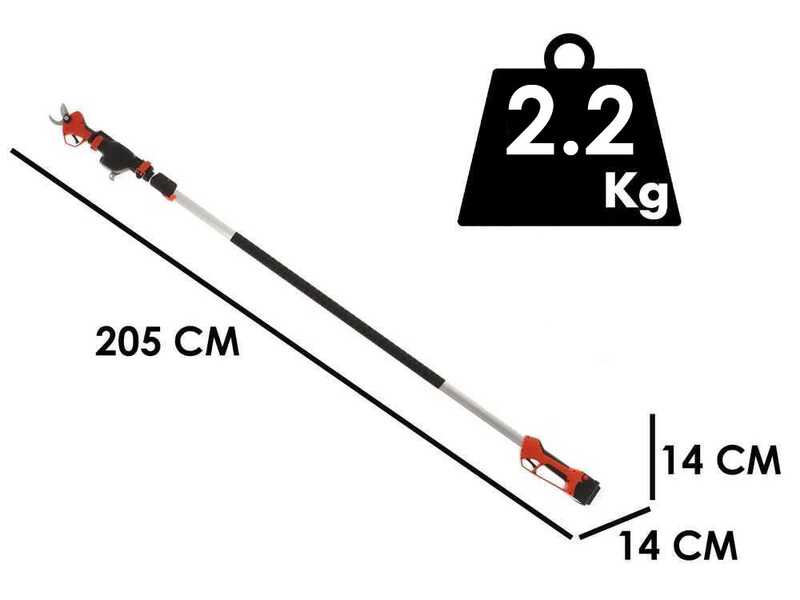 Stocker Magma E-35TP - Akku Astschere - 21.6V/2.6 Ah - 205/325 cm