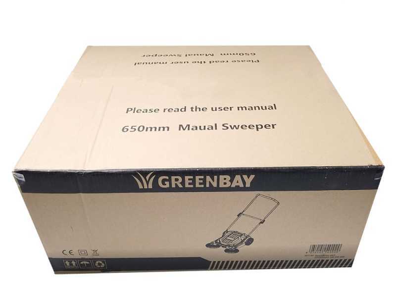 Handkehrmaschine zum Schieben GreenBay GB-SW 650 - mit Fangkorb