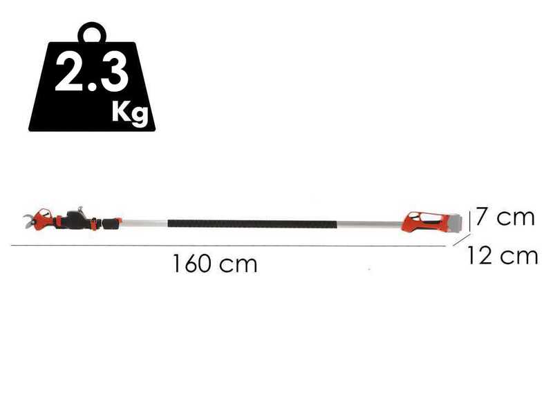 Stocker Magma E-35TP - Akku-Baumschere mit Verl&auml;ngerung- 21.6V - 160/240 cm - OHNE AKKU