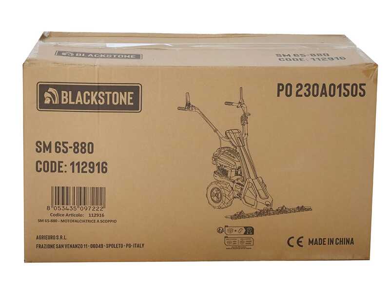 Blackstone SM 65-880 - Balkenm&auml;her Obermesser-Schwingenm&auml;hantrieb - Motor 196ccm